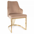 Alure Velvet szék arany láb - 2 színben elérhető