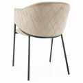 Bono Velvet étkező szék fekete láb/ bézs Bluvel 28