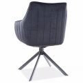 Azalia Velvet étkező szék fekete láb/fekete bluvel 19
