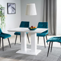 Chic Velvet étkező szék fekete láb/ türkiz bluvel 85- több színben rendelhető