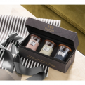 WoodWick ajándékszett Evening Onyx, Solar Ylang, Coastal Sunset kicsi üveg 3 db