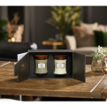 WoodWick ajándék szett Fireside, Linen közepes üveg 2db