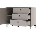 Dominica K1D3S komód taupe/ silverjack tölgy