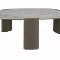 Adrien A asztalka Ceramic 118*75 asztalka Grigio szürke/ réz