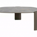 Adrien A asztalka Ceramic 118*75 asztalka Grigio szürke/ réz