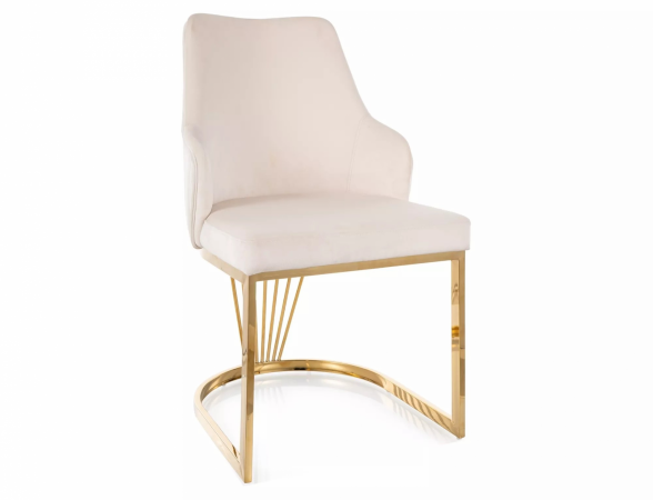 Alure Velvet szék arany láb - 2 színben elérhető