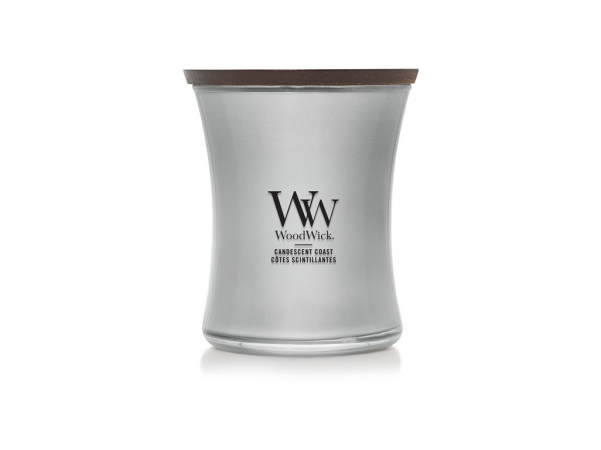 WoodWick Candescent Coast Gyertya közepes