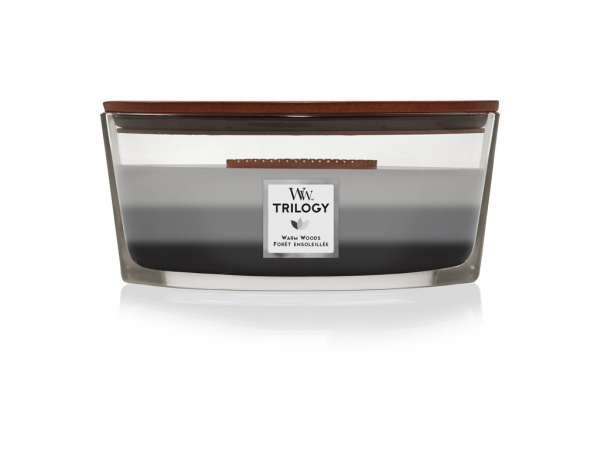 Woodwick Trilogy Warm Woods hajó gyertya