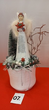 fehér angyal 2 gyertyával