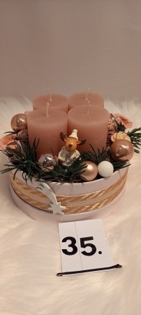 fehér dobozos dísz