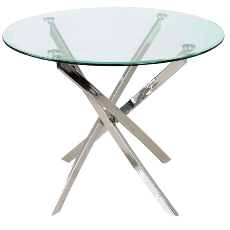 Agis étkezőasztal króm üveg 