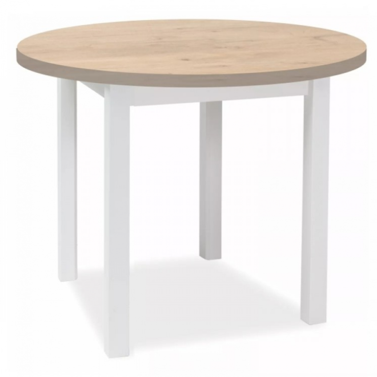 Adam asztal Lancelot tölgy/ matt fehér (D80)