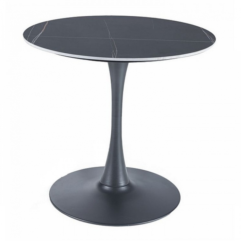 Espero étkezőasztal matt fekete/ fekete (D80)