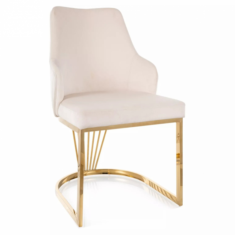 Alure Velvet szék arany láb - 2 színben elérhető