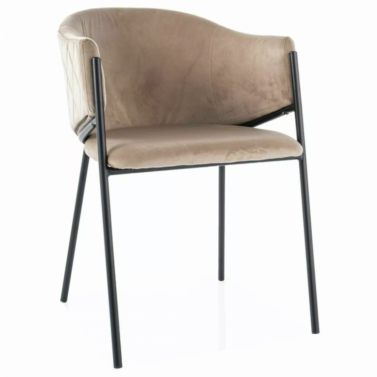 Bono Velvet étkező szék fekete láb/ bézs Bluvel 28