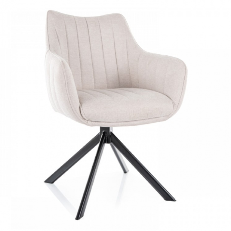 Azalia Brego szék fekete láb/ világos bézs 22