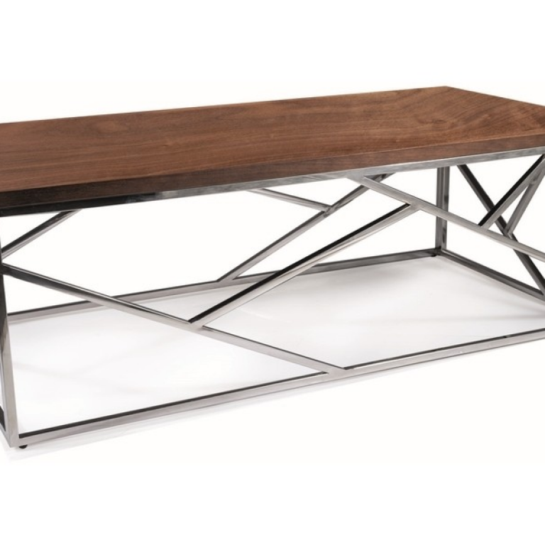 Elsa A asztalka dió/ ezüst (120x60)