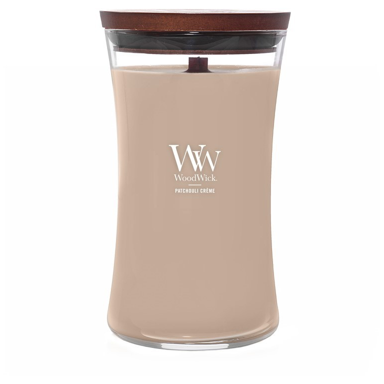 WoodWick Patchouli Créme Nagy Üveg