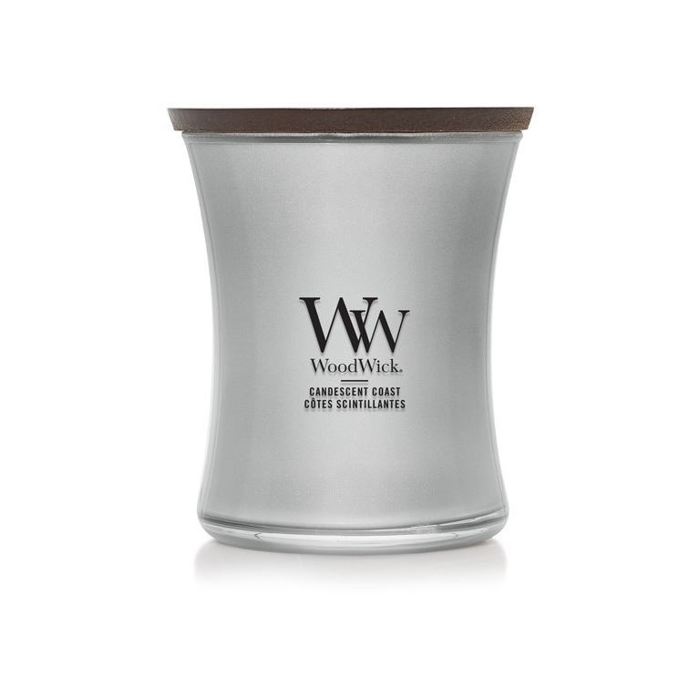 WoodWick Candescent Coast Gyertya közepes