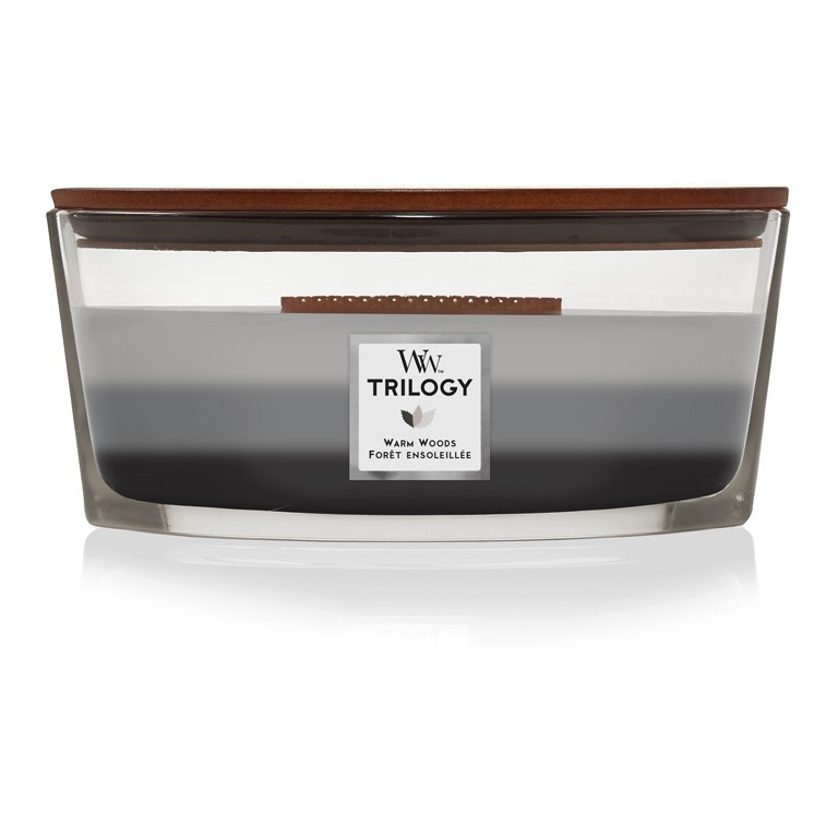 Woodwick Trilogy Warm Woods hajó gyertya