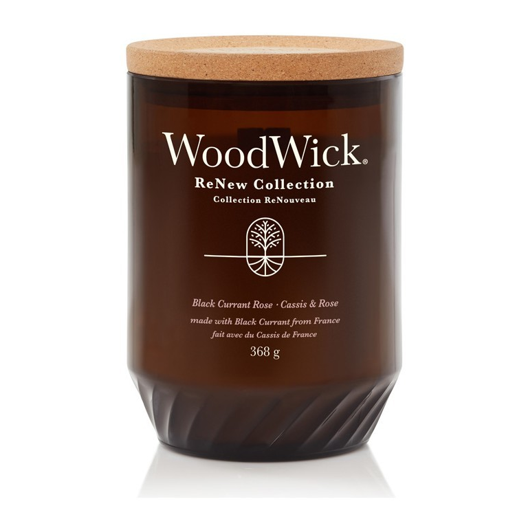 WoodWick ReNew Black Currant & Rose nagy gyertya