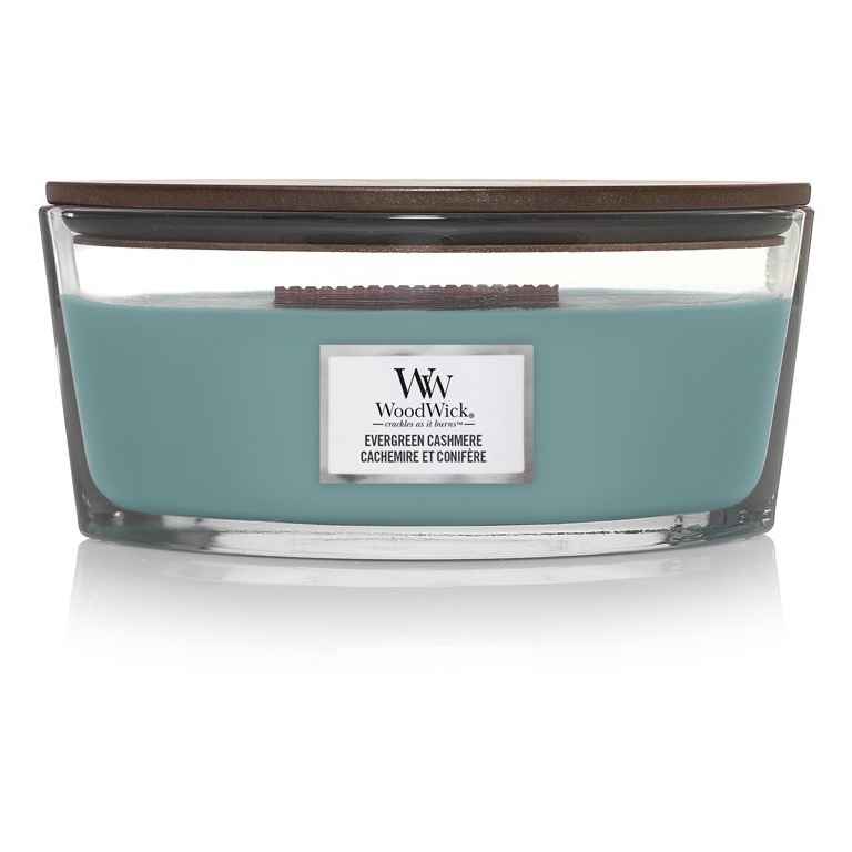 WoodWick Evergreen Cashmere Hajó gyertya