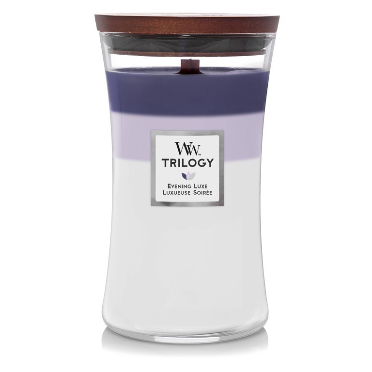 WoodWick Trilogy Evening Luxe Nagy Üveg