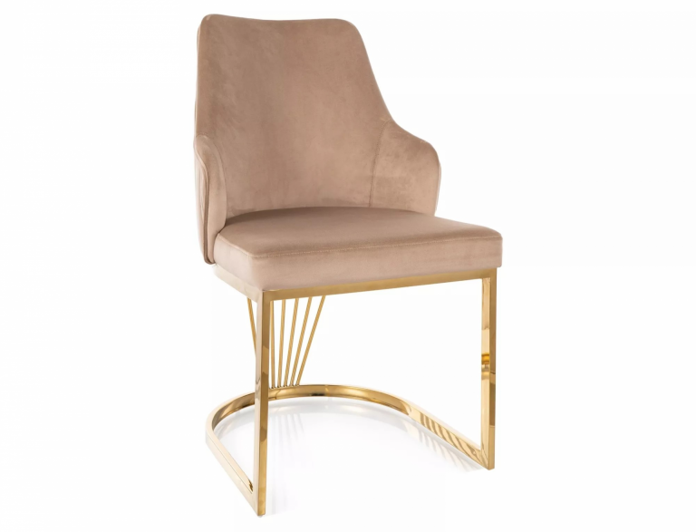 Alure Velvet szék arany láb - 2 színben elérhető