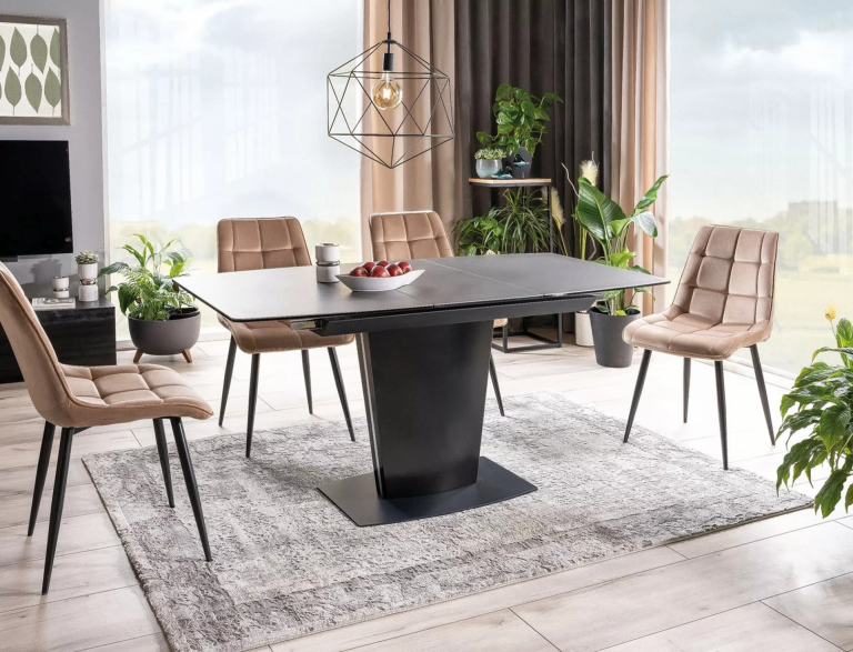 Chic Velvet étkező szék fekete láb/ türkiz bluvel 85- több színben rendelhető