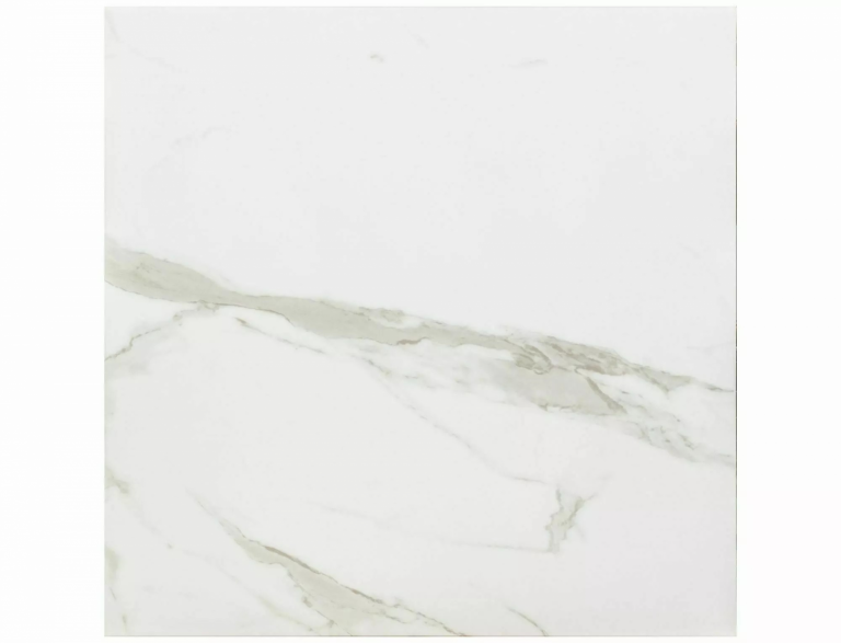 Elsa II B asztalka 55x55 márvány hatású fehér/ arany