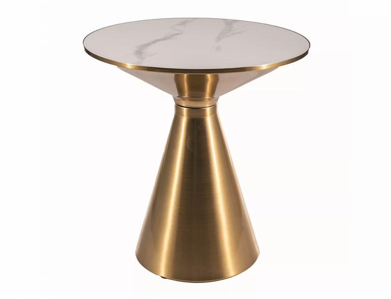 Aries asztalka fehér/ arany (D50)