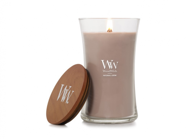 WoodWick Patchouli Créme Nagy Üveg