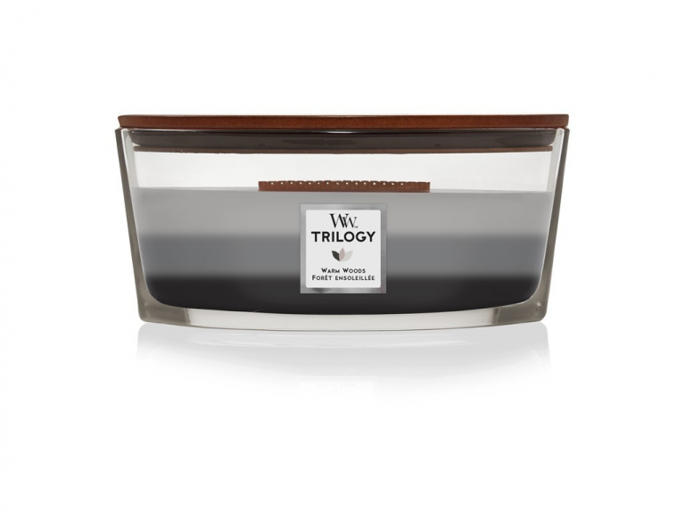 Woodwick Trilogy Warm Woods hajó gyertya
