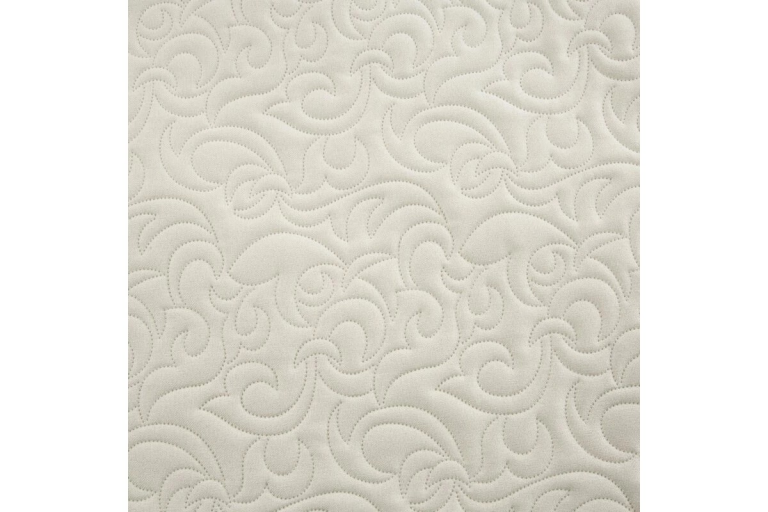 Len4 vászon szerkezetű préselt mintás ágytakaró Krémszín 170x210 cm
