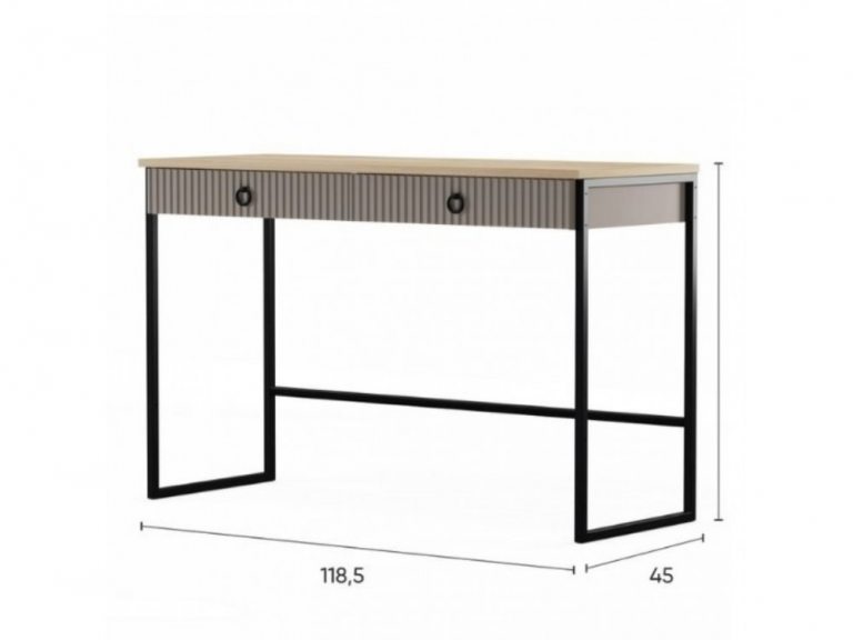 Dominica Tol2S fésülködő asztal taupe/ silverjack tölgy