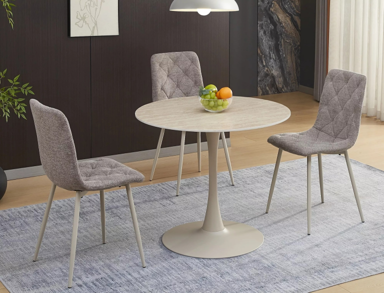 Rico ceramic étkezőasztal travertin/kasmír 