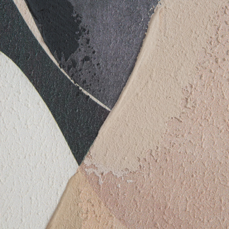 Absztrakciófestmény bézs, krémszín, kézzel festve vászonra, 60x80 cm