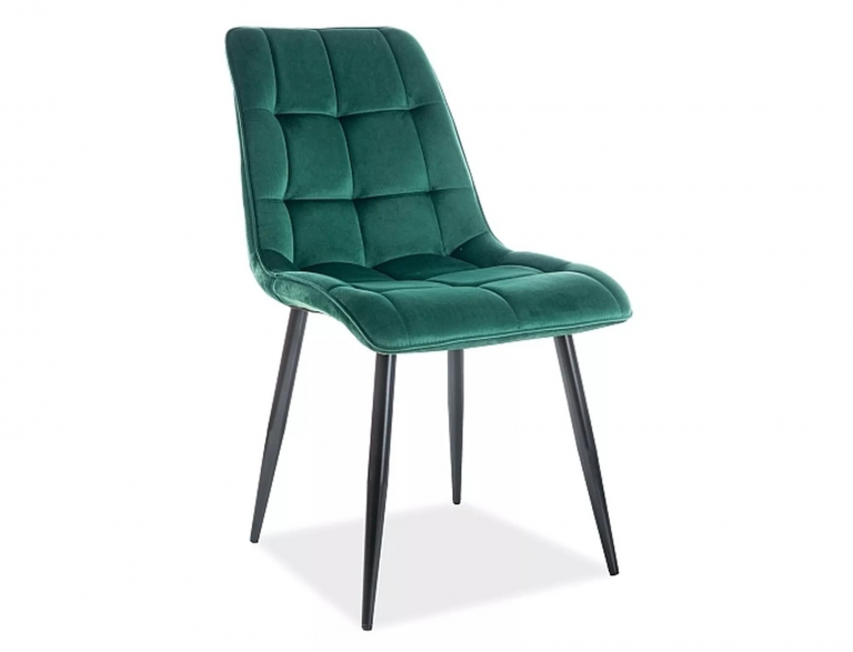 Chic Velvet étkező szék fekete láb/ türkiz bluvel 85- több színben rendelhető